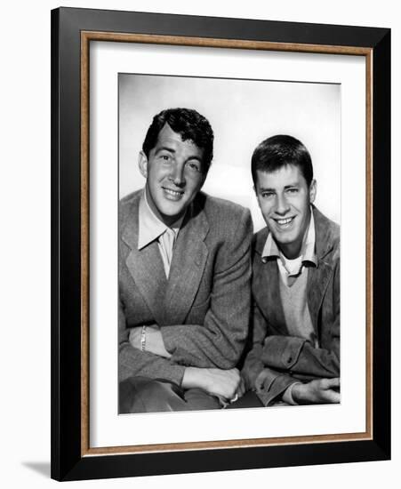DEAN MARTIN AND JERRY LEWIS in the 50's (b/w photo)-null-Framed Photo