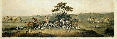 Foxhunting, Plate 1, Engraved by Thomas Sutherland (1785-1838) 1817-Dean Wolstenholme-Framed Giclee Print