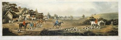 Foxhunting, Plate 1, Engraved by Thomas Sutherland (1785-1838) 1817-Dean Wolstenholme-Mounted Giclee Print