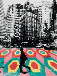 Urban Collage Sidewalk-Deanna Fainelli-Framed Art Print
