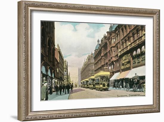 Deansgate, Manchester, England-null-Framed Art Print