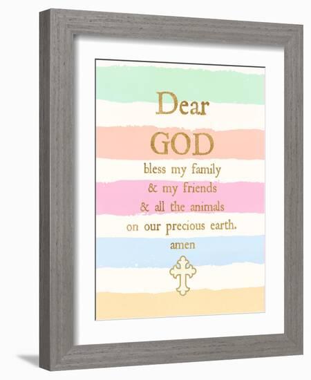 Dear God-Bella Dos Santos-Framed Art Print