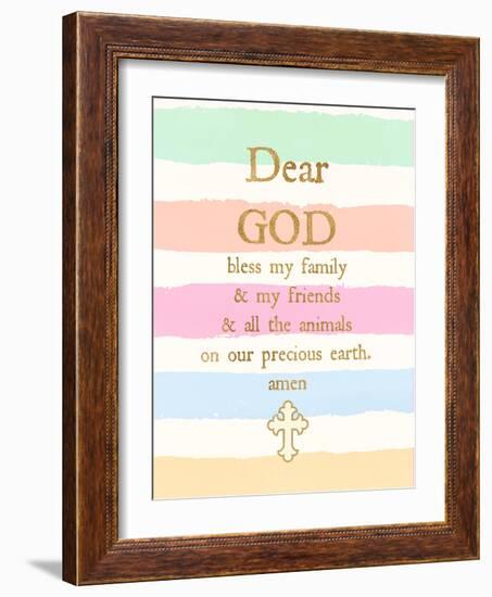 Dear God-Bella Dos Santos-Framed Art Print