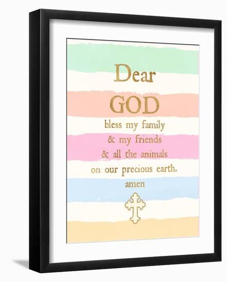 Dear God-Bella Dos Santos-Framed Art Print