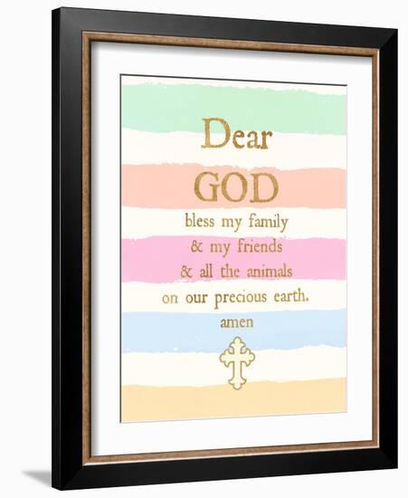 Dear God-Bella Dos Santos-Framed Art Print