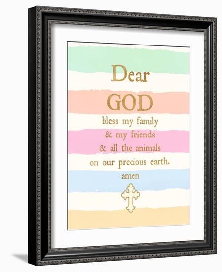 Dear God-Bella Dos Santos-Framed Art Print