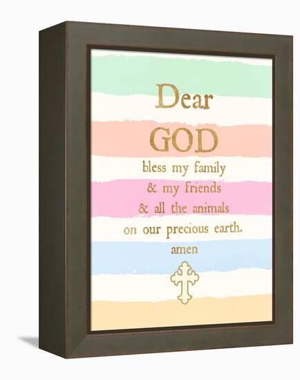 Dear God-Bella Dos Santos-Framed Stretched Canvas