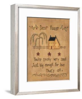 Dear House-Kim Lewis-Framed Art Print