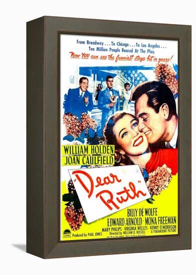 Dear Ruth, US poster, Joan Caulfield, William Holden, 1947-null-Framed Stretched Canvas