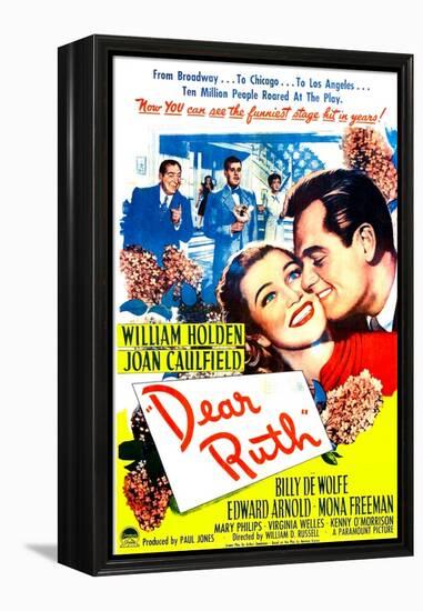 Dear Ruth, US poster, Joan Caulfield, William Holden, 1947-null-Framed Stretched Canvas