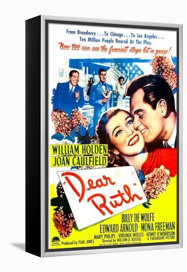 Dear Ruth, US poster, Joan Caulfield, William Holden, 1947-null-Framed Stretched Canvas