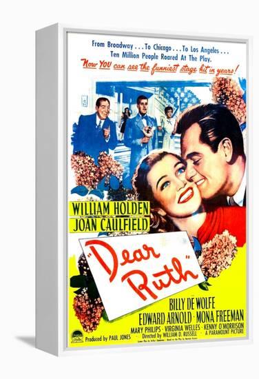 Dear Ruth, US poster, Joan Caulfield, William Holden, 1947-null-Framed Stretched Canvas