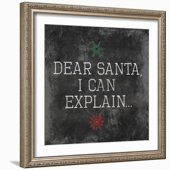 Dear Santa Explain-Jace Grey-Framed Art Print