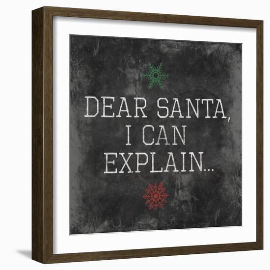 Dear Santa Explain-Jace Grey-Framed Art Print