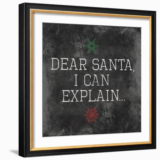 Dear Santa Explain-Jace Grey-Framed Art Print