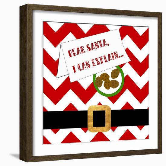 Dear Santa, I Can Explain-Anna Quach-Framed Art Print