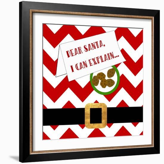 Dear Santa, I Can Explain-Anna Quach-Framed Art Print