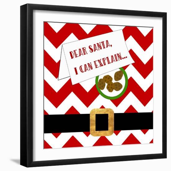 Dear Santa, I Can Explain-Anna Quach-Framed Art Print