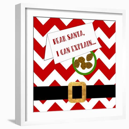 Dear Santa, I Can Explain-Anna Quach-Framed Art Print