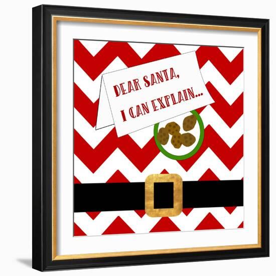 Dear Santa, I Can Explain-Anna Quach-Framed Art Print