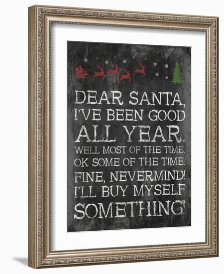 Dear Santa Nevermind-Jace Grey-Framed Art Print
