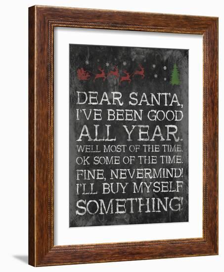 Dear Santa Nevermind-Jace Grey-Framed Art Print