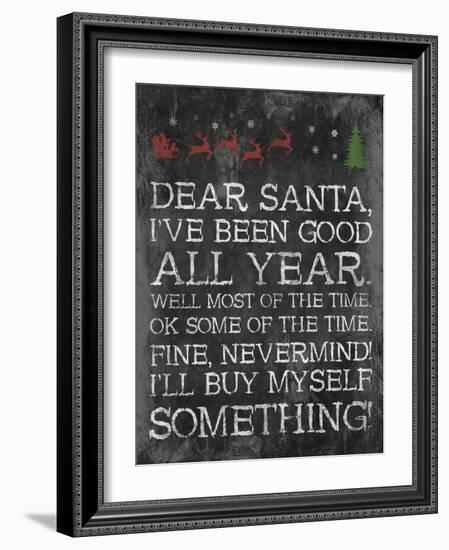 Dear Santa Nevermind-Jace Grey-Framed Art Print