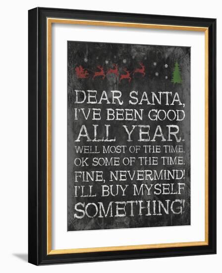 Dear Santa Nevermind-Jace Grey-Framed Art Print