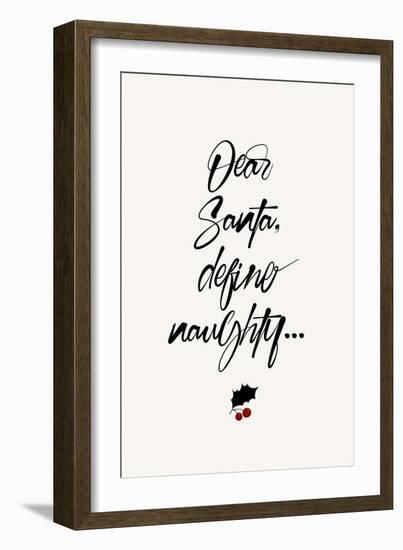 Dear Santa-Kubistika-Framed Giclee Print