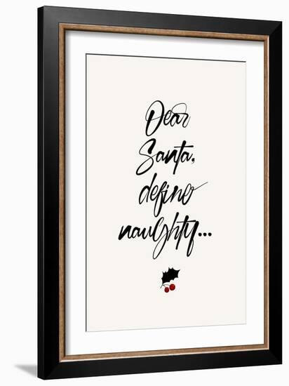 Dear Santa-Kubistika-Framed Giclee Print