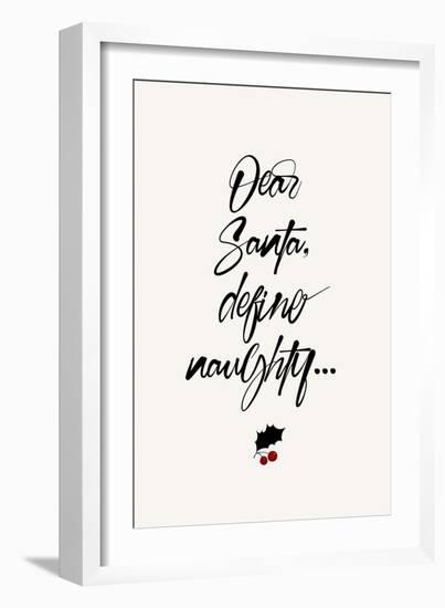 Dear Santa-Kubistika-Framed Giclee Print