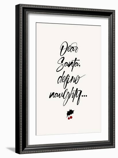 Dear Santa-Kubistika-Framed Giclee Print