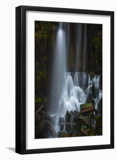 Deatailed Abstract Of Waterfalls In Iceland-Joe Azure-Framed Photographic Print