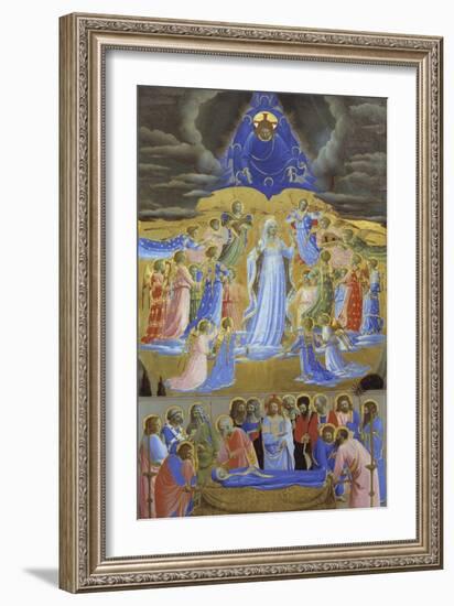 Death and Assumption of the Virgin, Ca 1432-Fra Angelico-Framed Giclee Print