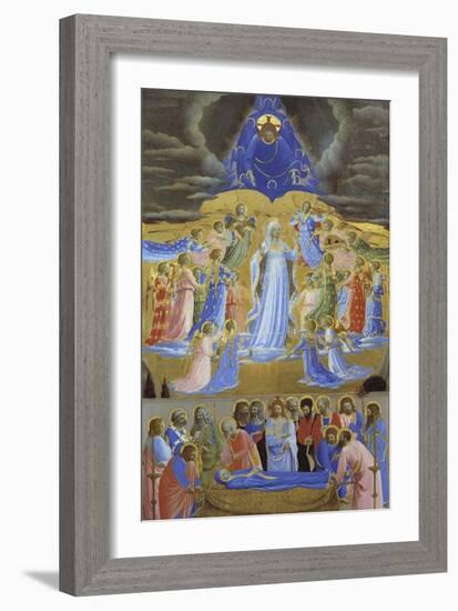 Death and Assumption of the Virgin, Ca 1432-Fra Angelico-Framed Giclee Print