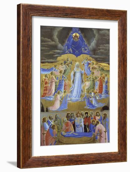 Death and Assumption of the Virgin, Ca 1432-Fra Angelico-Framed Giclee Print