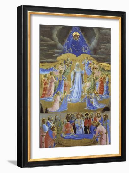 Death and Assumption of the Virgin, Ca 1432-Fra Angelico-Framed Giclee Print