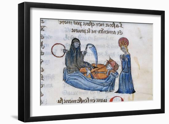 Death and Dying, 14th Century-null-Framed Giclee Print