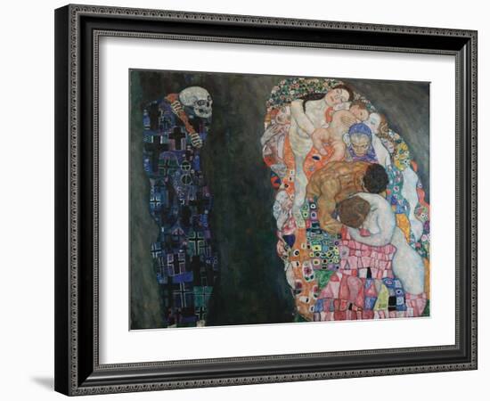 Death and Life, 1910-1915-Gustav Klimt-Framed Giclee Print