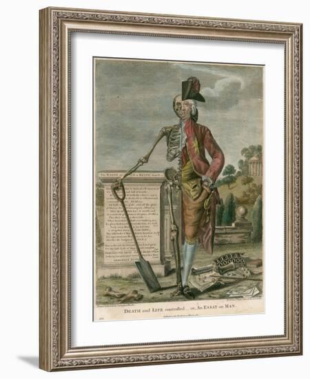Death and Life Contrasted, Or, an Essay on Man-Robert Dighton-Framed Giclee Print