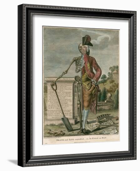 Death and Life Contrasted, Or, an Essay on Man-Robert Dighton-Framed Giclee Print