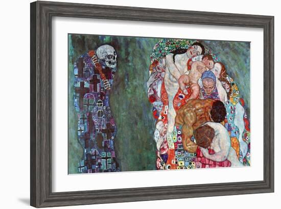 Death and Life-Gustav Klimt-Framed Art Print