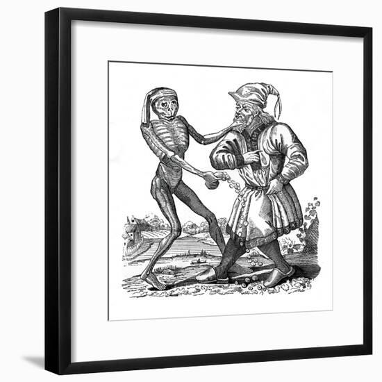 Death and the Jew, an Episode from the Dance of Death, 1441-null-Framed Giclee Print