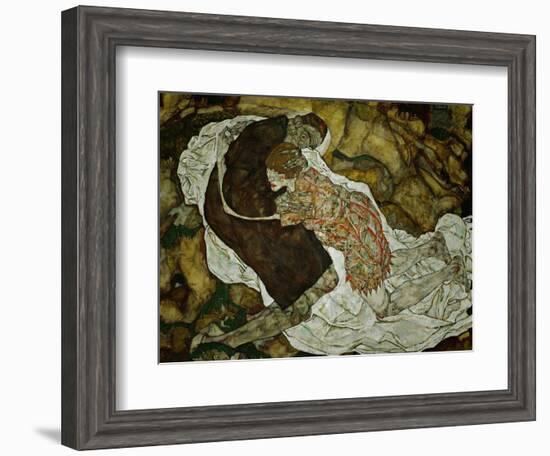 Death and the Maiden, 1915-Egon Schiele-Framed Giclee Print