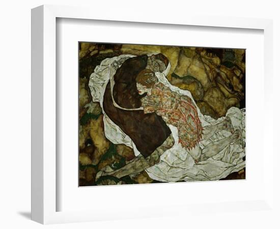 Death and the Maiden, 1915-Egon Schiele-Framed Giclee Print