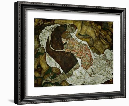 Death and the Maiden, 1915-Egon Schiele-Framed Giclee Print