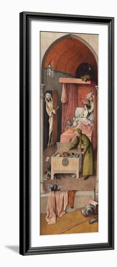 Death and the Miser, Ca 1485-Hieronymus Bosch-Framed Giclee Print