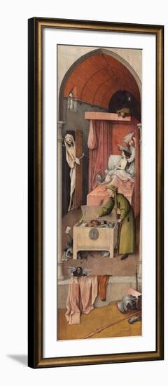 Death and the Miser, Ca 1485-Hieronymus Bosch-Framed Giclee Print