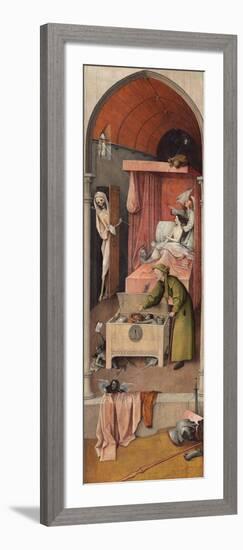 Death and the Miser, Ca 1485-Hieronymus Bosch-Framed Giclee Print