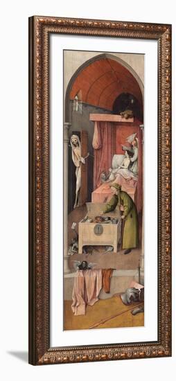 Death and the Miser, Ca 1485-Hieronymus Bosch-Framed Giclee Print